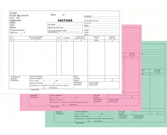 Facturier A5, personalizat